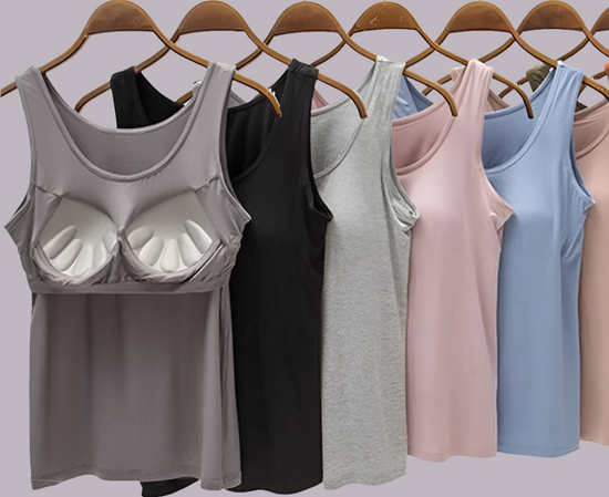 Débardeur Femme avec Soutien-Gorge Intégré – Coupe Ajustée