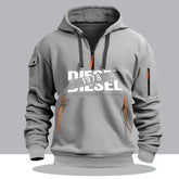 Sweat à Capuche Homme – Hoodie Zippé Manches Longues, Grande Taille, Veste Décontractée Sport & Casual en gris
