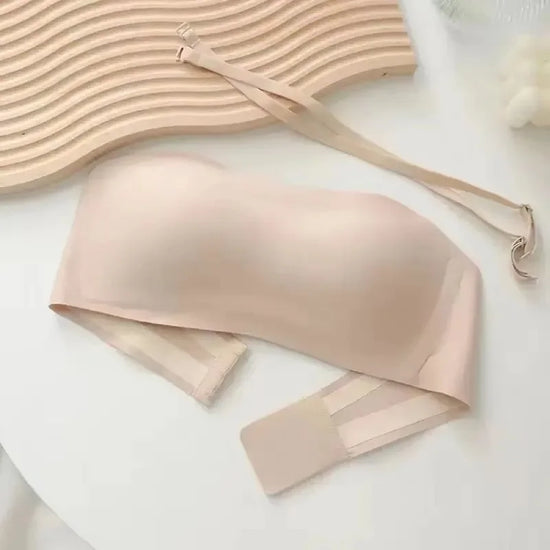 Soutien-gorge bandeau invisible sans bretelles