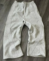Pantalon Jogging Y2K Homme & Femme – Pantalon Cargo Tactique Camouflage avec Broderie, Cordon de Serrage en gris