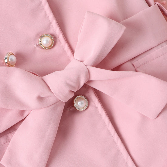 Ensemble Chic Fille 2 Pièces – Haut à Pois & Pantalon avec Ceinture