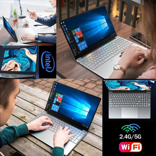PC Portable 15,6" Écran IPS – 16 Go RAM – Intel 11e Gén. N5095 – Windows 10/11 Pro