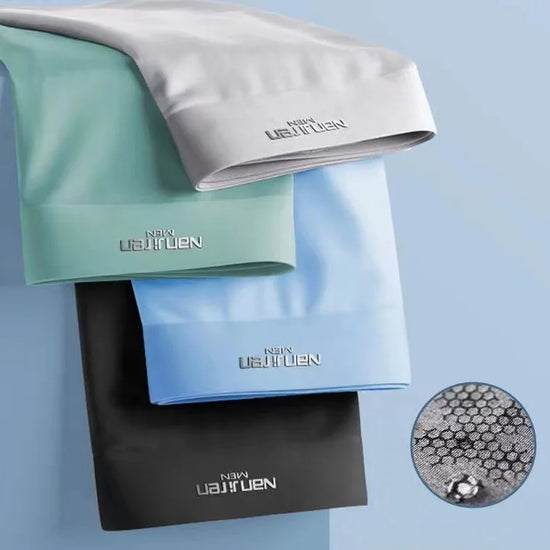 Lot de 4 Boxers Homme – Soie de Glace Respirante