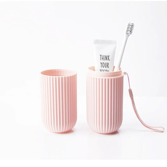 Boîte de Rangement Portable – Étui de Voyage pour Brosse à Dents & Dentifrice