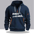 Sweat à Capuche Homme – Hoodie Zippé Manches Longues, Grande Taille, Veste Décontractée Sport & Casual en bleu