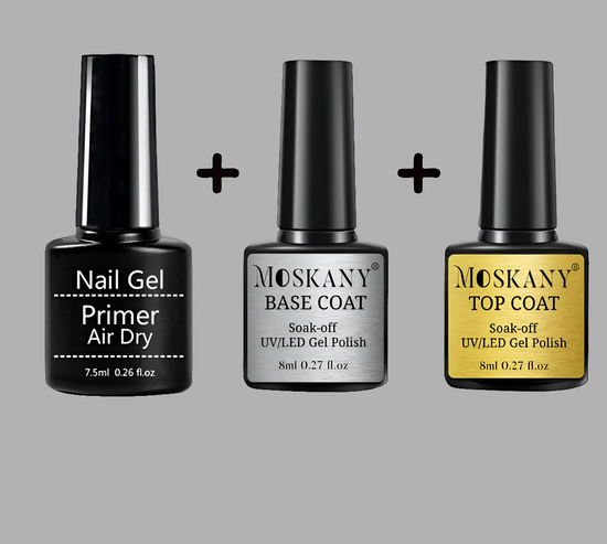 Kit Nail Art Complet – Primer Sans Acide, Base Coat