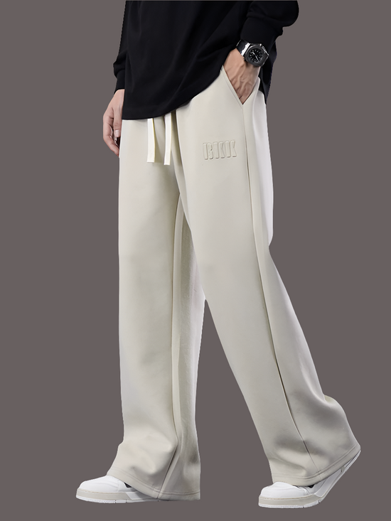Pantalon de Survêtement Homme – Coupe Droite Large – Coton – Grande Taille jusqu’au 8XL