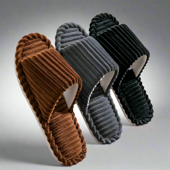 Chaussons Homme Ouverts Antidérapants – Pantoufles Intérieur