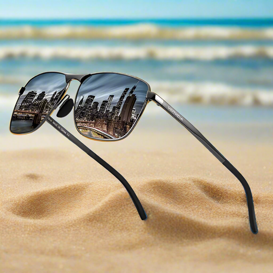 VEITHDIA V2462 – Lunettes de Soleil Sport Vintage Unisexes