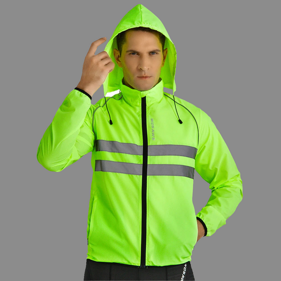Veste Coupe-Vent Homme WOSAWE – Réfléchissant Cyclisme