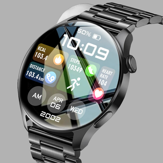 Montre Connectée Haut de Gamme avec GPS, Appels & Santé -2025 NEW Watch 3