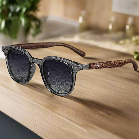 Lunettes de Soleil Rétro Effet Bois – Style Unisexe & Protection UV